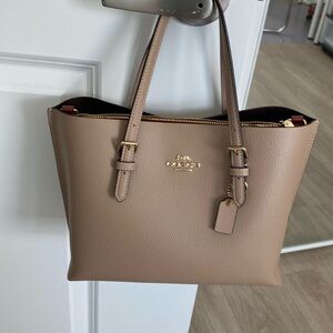 Coach handbag taupe never used